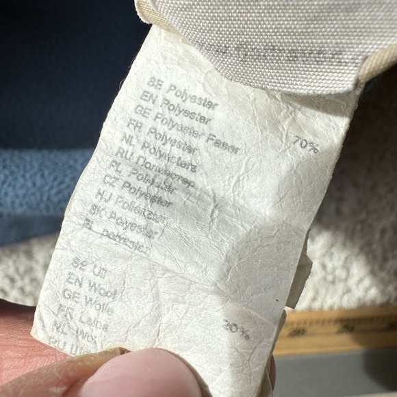 Fjallraven Keb Fleece Vest Mens M Blue Grey Wool Blend Hiking $195 Full Zip - Picture 13 of 14